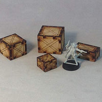 Wooden Crates Set 28mm