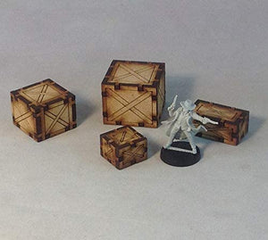 Wooden Crates Set 28mm