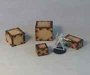 Wooden Crates Set 28mm